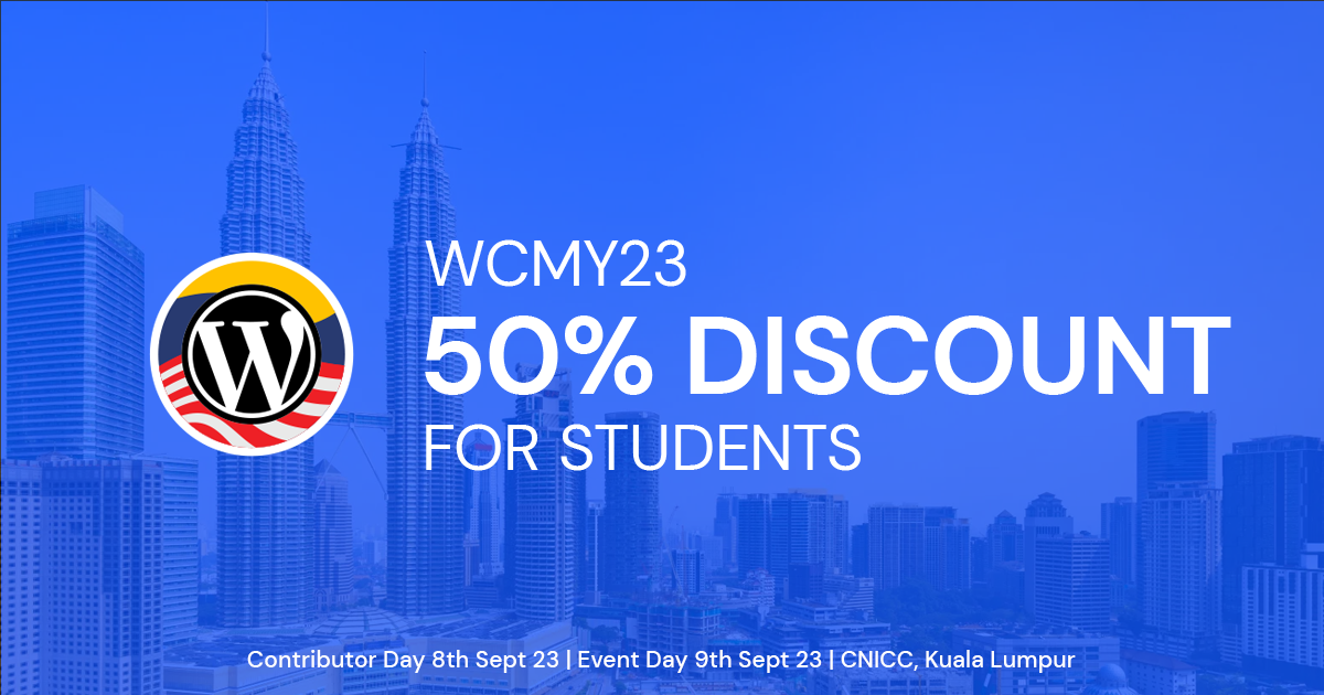 50% discount for students