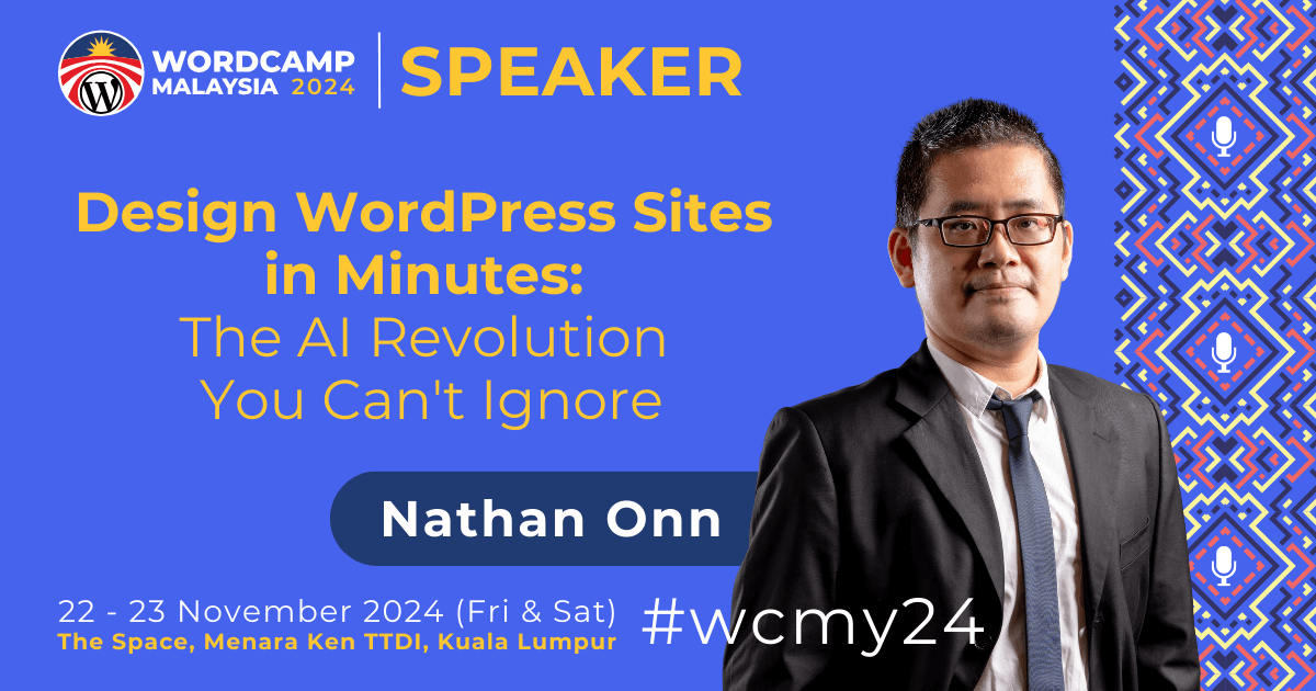 Meet Our First Featured Speaker for WordCamp Malaysia 2024!