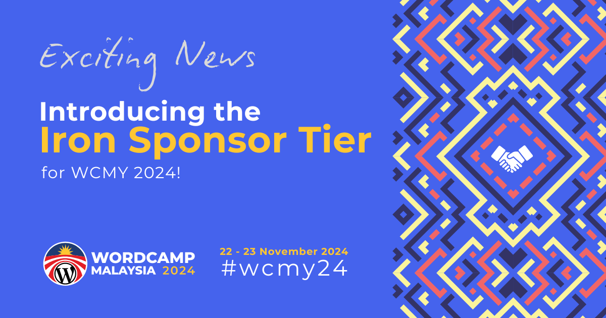 Exciting News: Introducing the Iron Sponsor Tier for WCMY 2024!