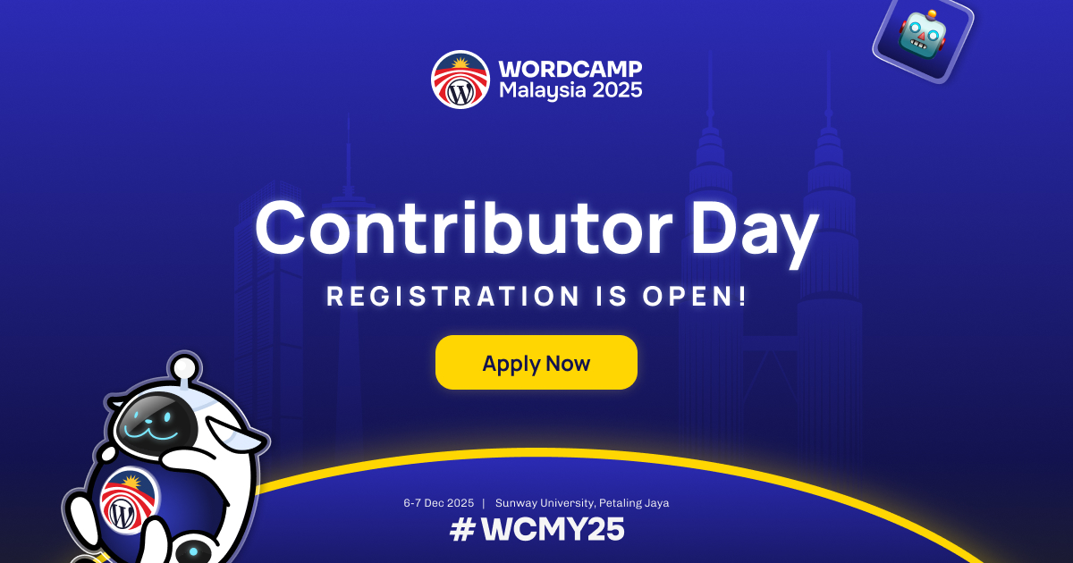 Contributor Day Registration is Open
