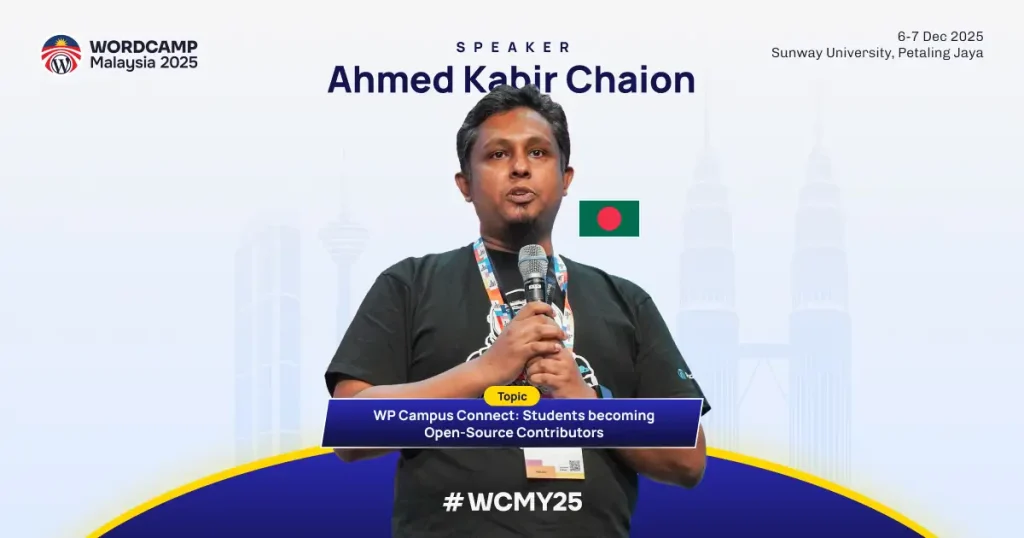 Speaker - Ahmed Kabir Chaion
