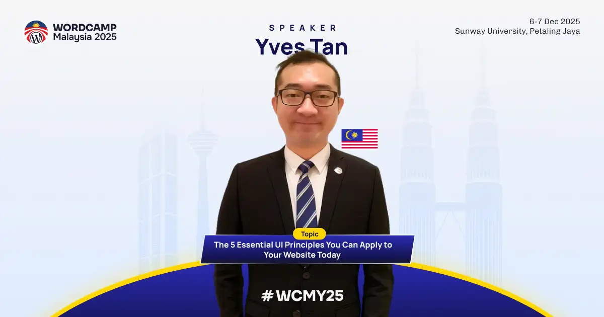 Speaker: Yves Tan – Essential UI Principles