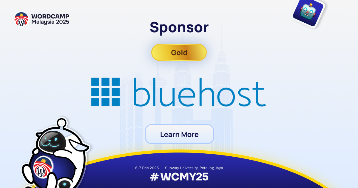 A Big Thank You to Bluehost, Our Gold Sponsor!