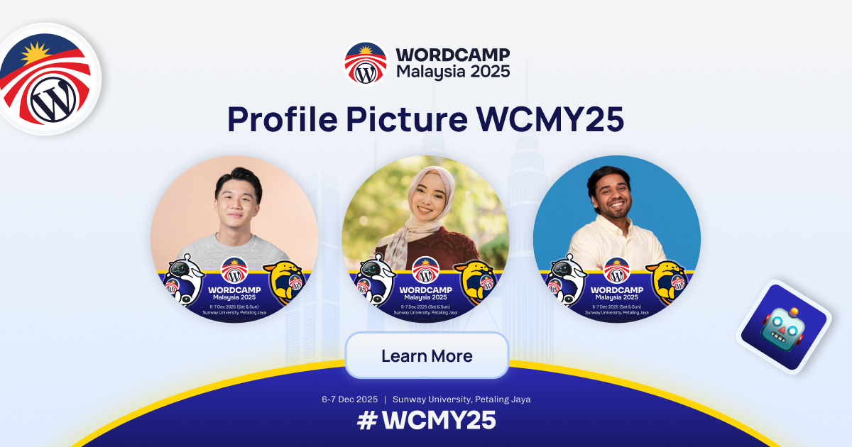 Jom WordPress: Time to Update Your Profile Picture!