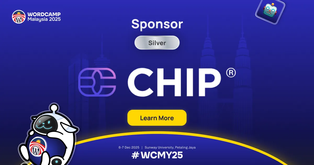 A Big Thank You to Chip In Sdn Bhd, Our Silver Sponsor!