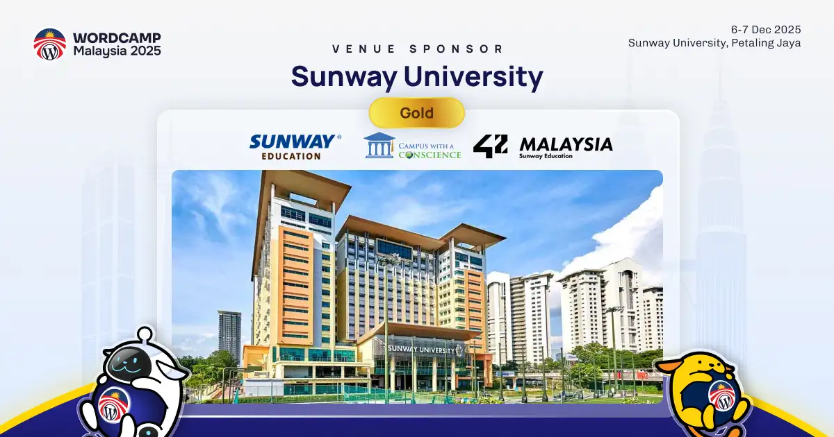 A Big Thank You to Sunway University, Our Gold Venue Sponsor!